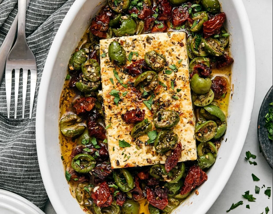 Baked Feta with Olives