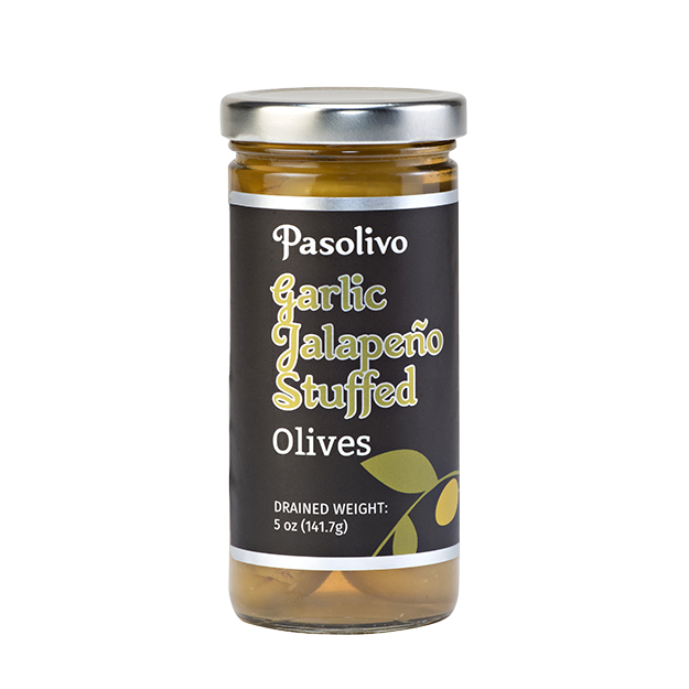 Pasolivo Jalapeno Garlic Stuffed Olives