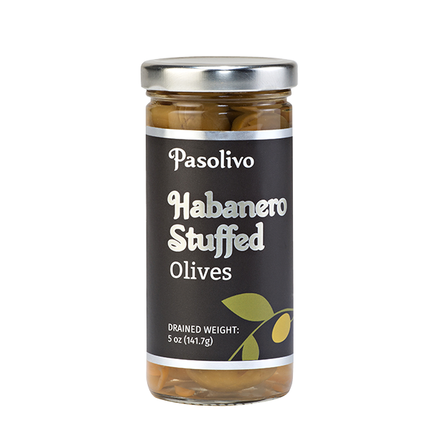 Pasolivo Habanero Stuffed Olives Jar