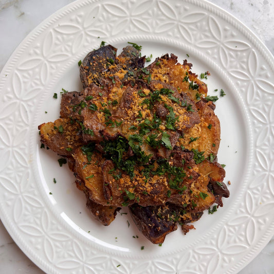 Pasolivo Spicy Crispy Smashed Potatoes Recipe