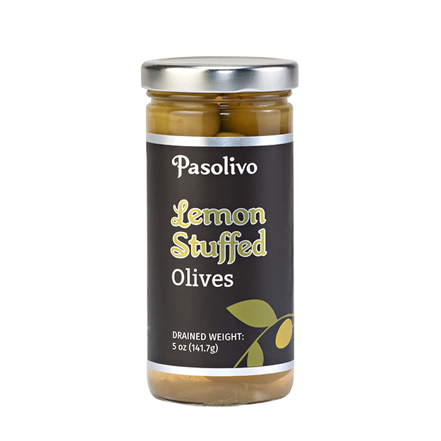 Pasolivo Zesty Lemon Stuffed Olives Jar