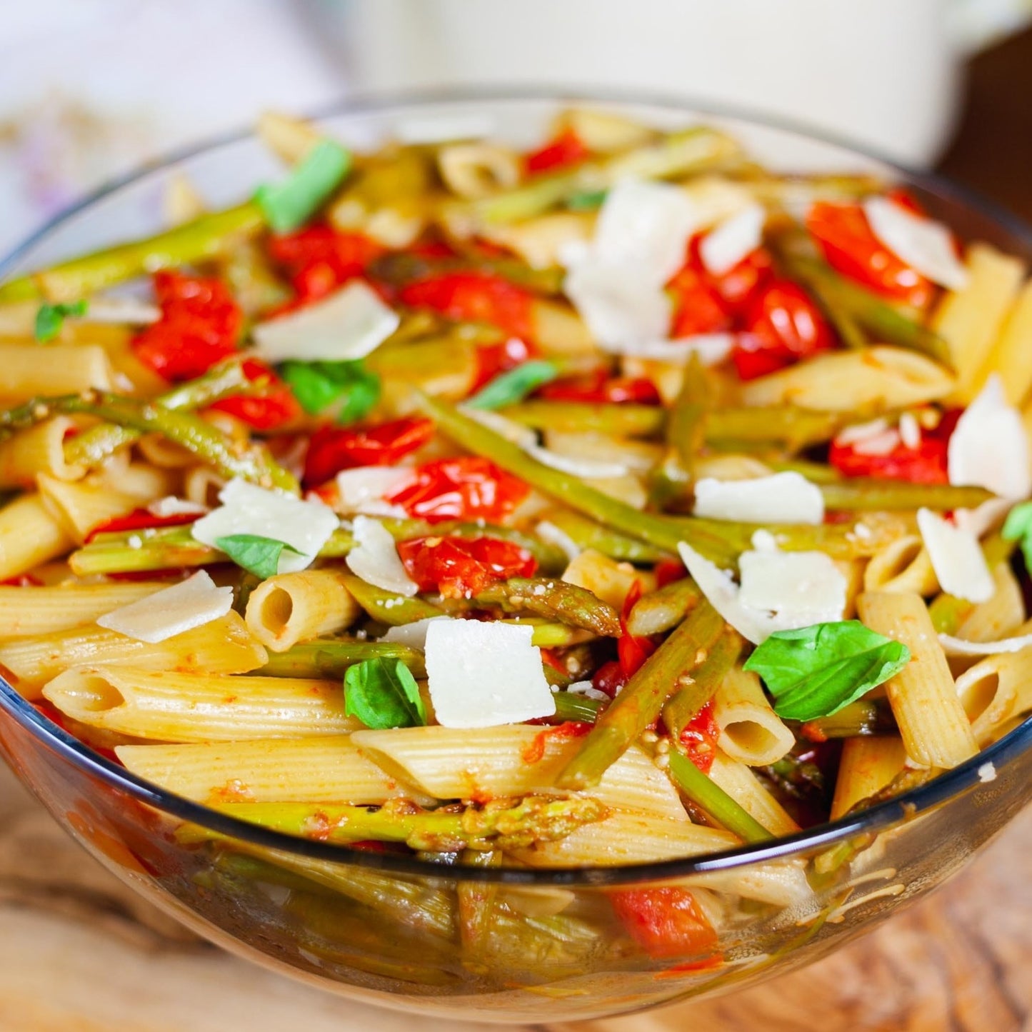 Pasolivo Pasta with Asparagus and Tomatoes Recipe