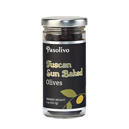 Pasolivo Tuscan Sun-Baked Olives Jar 